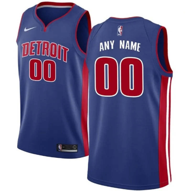 Maglia personalizzata, Detroit Pistons - Edizione Icona - Blu