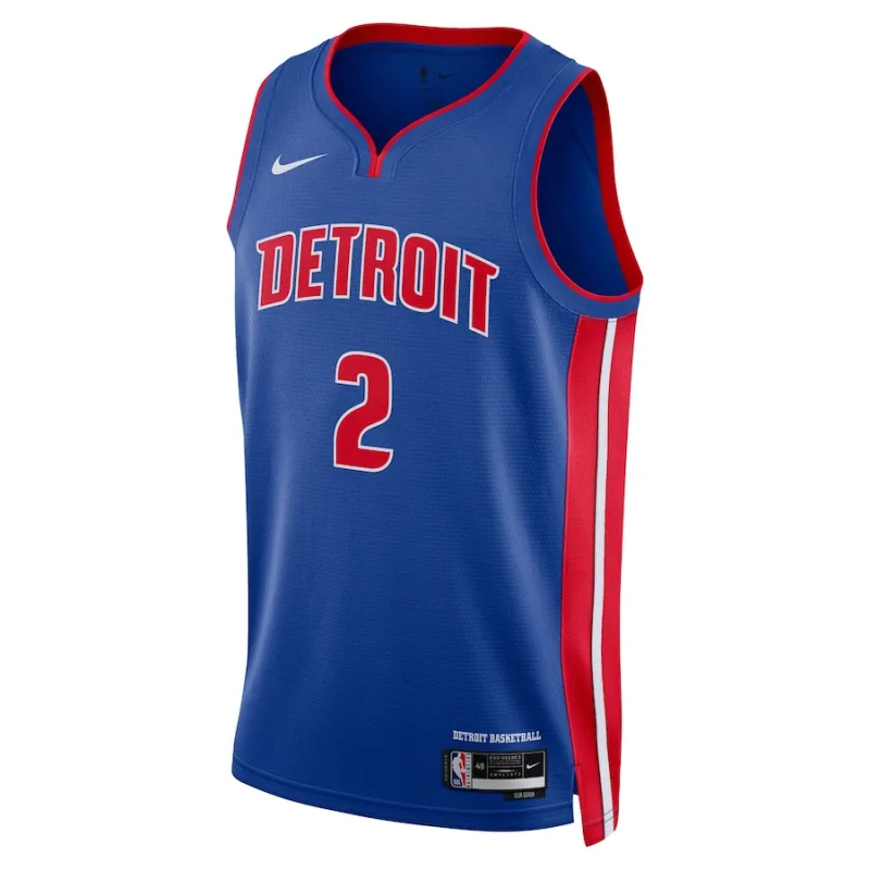 Cade Cunningham, Camiseta Swingman unisex de los Detroit Pistons - Edición Ícono - Azul