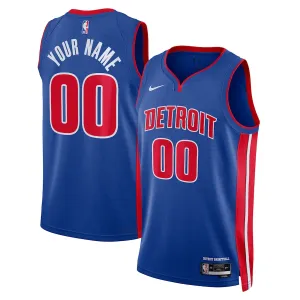 Maglia Swingman personalizzata unisex dei Detroit Pistons - Edizione Icona - Blu
