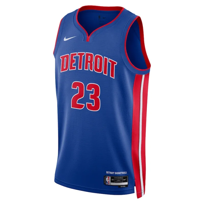 Maillot Jaden Ivey Detroit Pistons unisexe NBA Draft 2022 1er tour Icon Edition