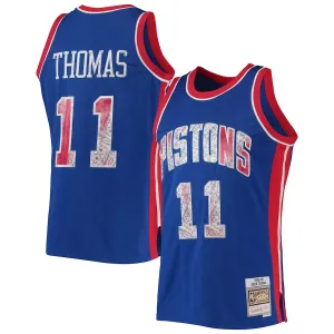 Maglia Isiah Thomas Detroit Pistons Mitchell & Ness 1988/89 Classic NBA 75° Anniversario Diamond Edition