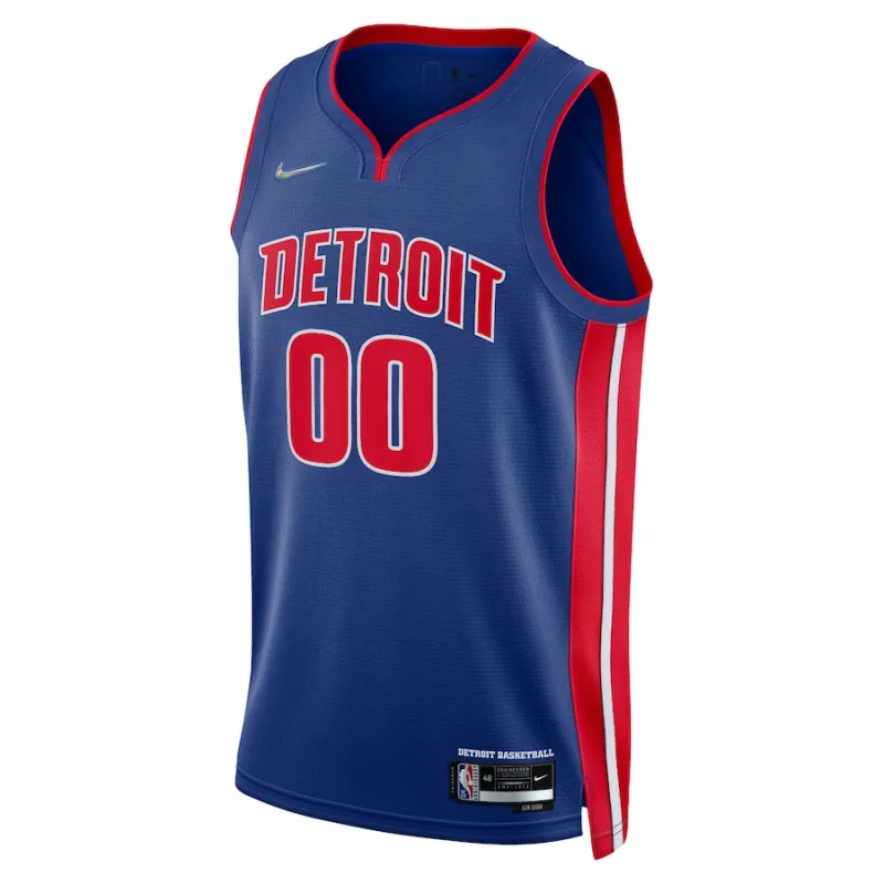 Detroit Pistons 2021/22 Diamond Swingman maßgeschneidertes Trikot - Icon-Edition - Blau