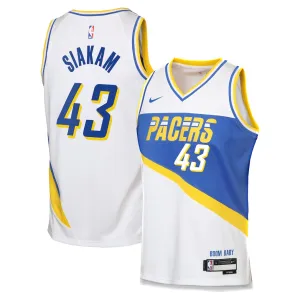 Indiana Pacers Pascal Siakam 2025/26 Maglia - Edizione Città - Bianco