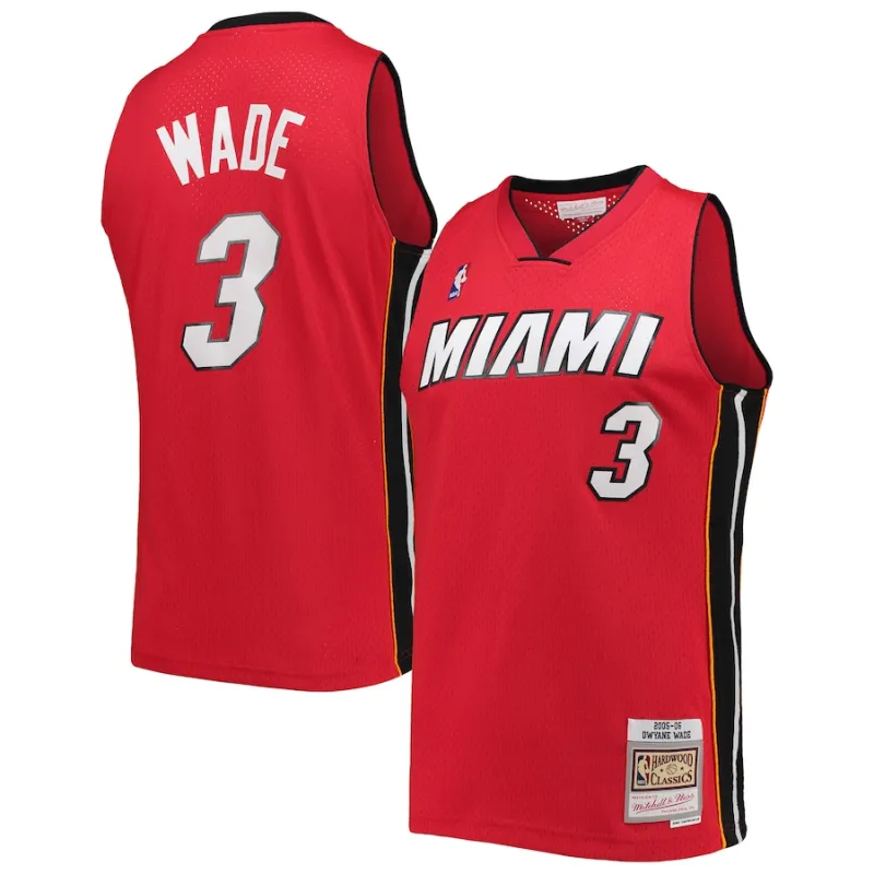 Maillot Dwyane Wade Miami Heat Mitchell & Ness Big & Tall Hardwood Classics 2005/06