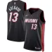 Bam Adebayo, Maillot Swingman uni-sexe des Miami Heat - Édition Icône - Noir