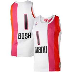 Maglia Chris Bosh Miami Heat Mitchell & Ness donna 2011/12 Hardwood Classics Swingman