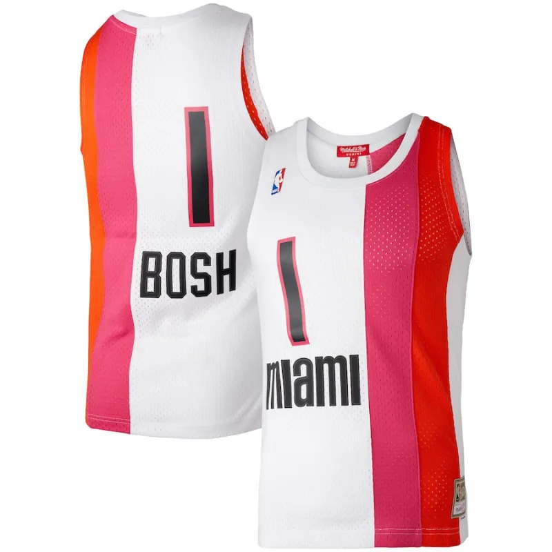 Camiseta Chris Bosh Miami Heat Mitchell & Ness mujer 2011/12 Hardwood Classics Swingman