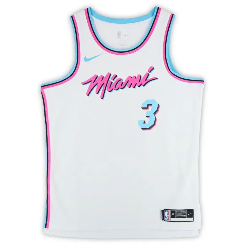Miami Heat Maillot Swingman Dwyane Wade - Blanc