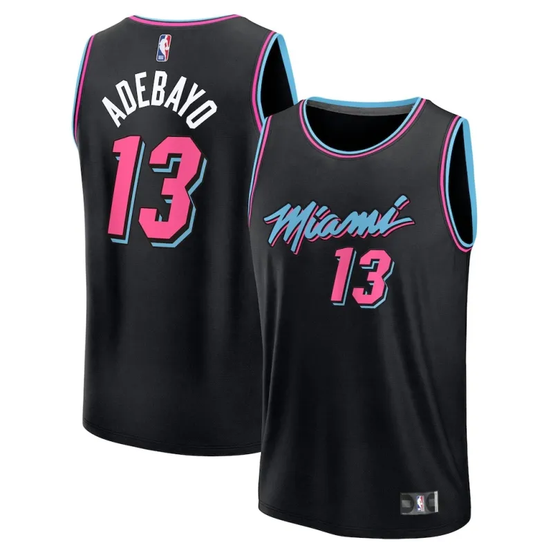 Miami Heat Bam Adebayo 2025/26 Swingman Trikot - Stadtedition - Schwarz