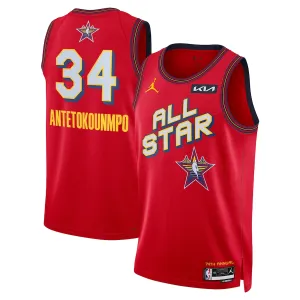 Jordan Giannis Antetokounmpo 2025 NBA All-Star Trikot - Rot Unisex