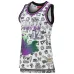 Oscar Robertson, Maillot Swingman Split des Hardwood Classics 1971/72 de Mitchell & Ness des Milwaukee Bucks - Vert/Rouge