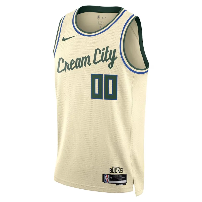 Milwaukee Bucks 2025/26 Swingman Unisex-Trikot - City-Edition - Creme