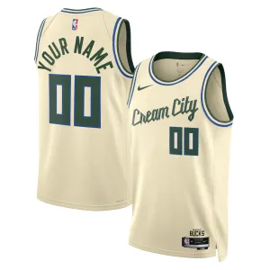 Milwaukee Bucks 2025/26 Swingman Unisex-Trikot - City-Edition - Creme