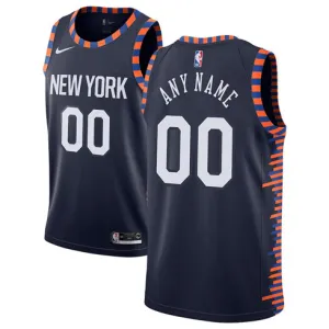 Personalizzato, New York Knicks, Edizione Città 2018/2019, Blu scuro