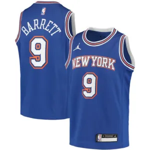 La maglia di RJ Barrett, New York Knicks, Edizione Dichiarazione 2020/2021, Blu