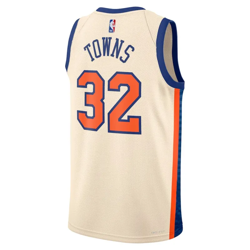 Maillot City Edition Swingman crème New York Knicks Karl-Anthony Towns 2025/26