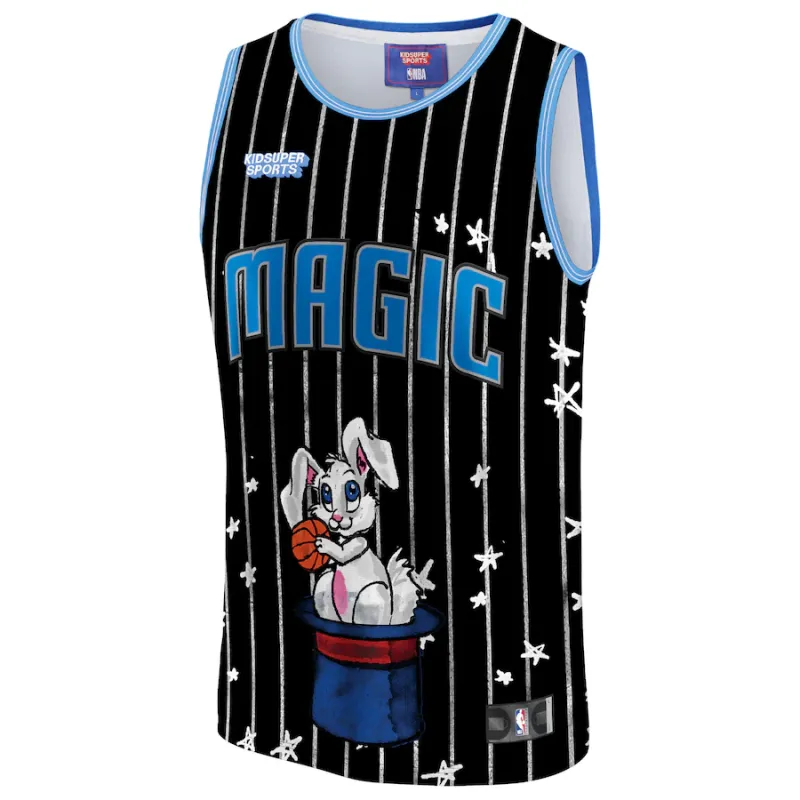 Orlando Magic NBA und KidSuper Studios Unisex Heimat-Trikot - Schwarz