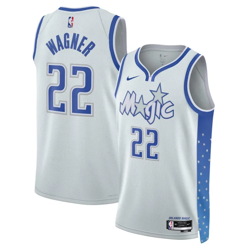 Orlando Magic Franz Wagner 2025/26 Maillot Swingman - Édition Ville - Argent