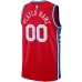 Philadelphia 76ers Jordan Brand Maglia personalizzata Swingman - Edizione Dichiarazione - Rosso