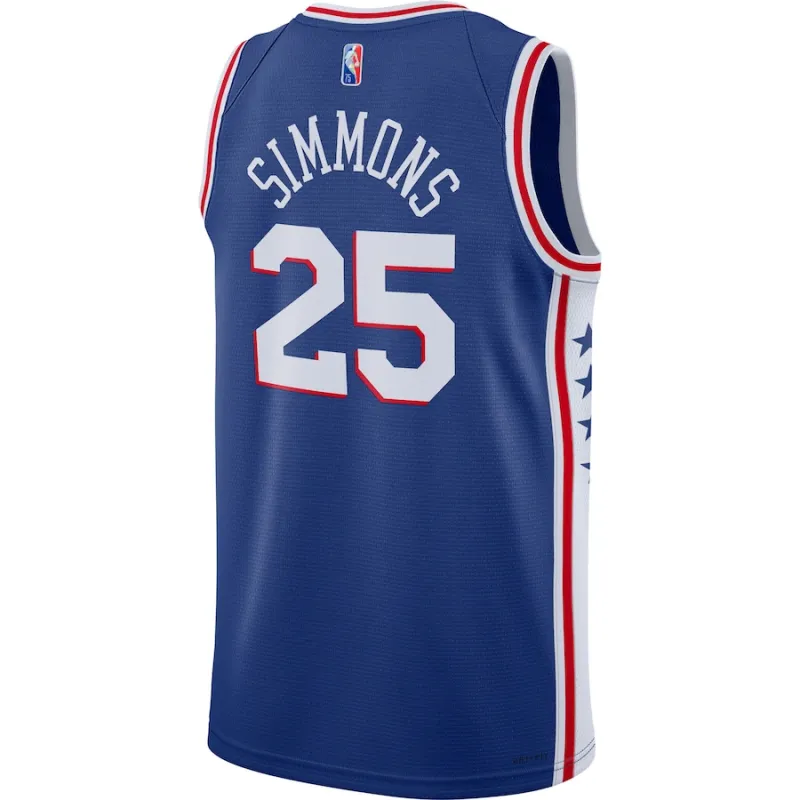 Ben Simmons Philadelphia 76ers 2021/22 Diamond Swingman Jersey - Icon Edition - Königsblau