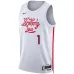James Harden Philadelphia 76ers Unisex 2022/23 Saison Swingman Jersey - City Edition - Weiß