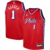 James Harden Philadelphia 76ers Brand Jordan Maglia Swingman per Giovani - Edizione Statement - Rosso