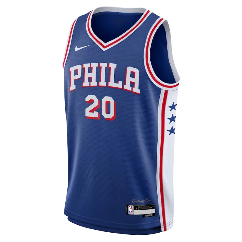 Jared McCain Philadelphia 76ers Jugend Swingman Jersey - Icon Edition - Königblau