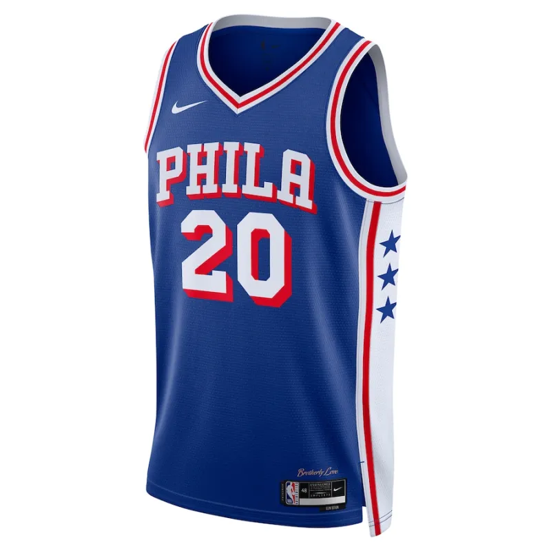 Jared McCain Philadelphia 76ers Swingman Jersey - Icon Edition - Königblau