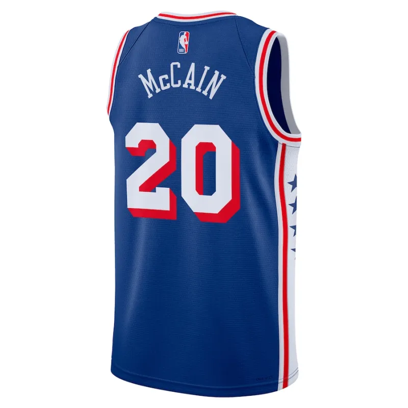 Jared McCain Philadelphia 76ers Swingman Jersey - Icon Edition - Königblau