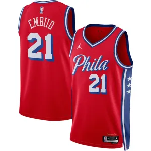 Joel Embiid Philadelphia 76ers Jordan Brand Unisex Swingman-Jersey - Statement-Edition - Rot