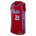 Joel Embiid Philadelphia 76ers Maglia del Giocatore Autentica di Jordan Brand - Edizione di Dichiarazione - Rosso