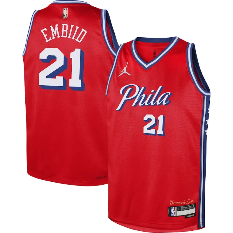Maillot Statement Swingman Jordan Brand junior Philadelphia 76ers Joel Embiid