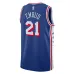 Joel Embiid Philadelphia 76ers Maillot Swingman pour Jeunes - Édition Icône - Bleu Royal