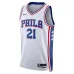 Joel Embiid Philadelphia 76ers Maillot Swingman Unisexe - Édition Association - Blanc