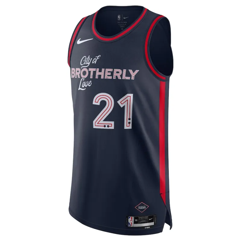 Joel Embiid Philadelphia 76ers Replica-Jersey - City Edition - Marineblau