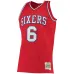 Julius Erving Philadelphia 76ers Mitchell & Ness Maglia Hardwood Classics Classica 1982/83 per Donne - Rosso