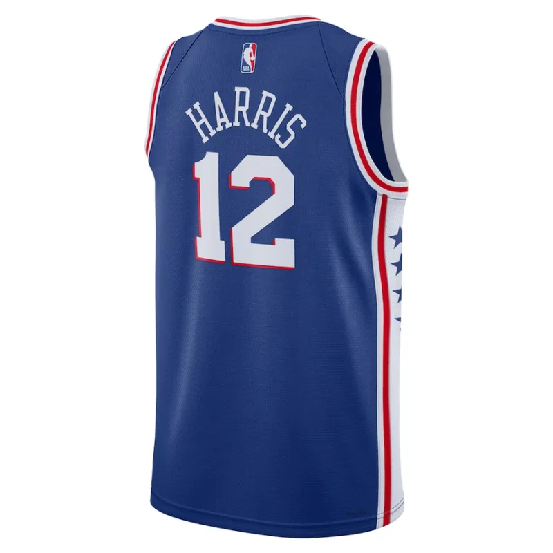 Tobias Harris Philadelphia 76ers Maglia Swingman Unisex - Edizione Icone - Blu Reale