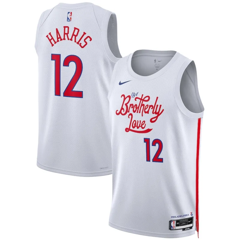 Tobias Harris Philadelphia 76ers Maillot Swingman de la Saison 2022/23 Unisexe - Édition Ville - Blanc