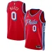 Tyrese Maxey Philadelphia 76ers Maillot Swingman Unisexe de la Marque Jordan - Édition Déclaration - Rouge
