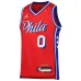 Tyrese Maxey Philadelphia 76ers Maglia Swingman per Giovani della Marca Jordan - Edizione Dichiarazione - Rosso