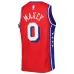 Tyrese Maxey Philadelphia 76ers Maglia Swingman per Giovani della Marca Jordan - Edizione Dichiarazione - Rosso