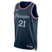 Philadelphia 76ers Joel Embiid 2025/26 Maillot Swingman - Édition Ville - Bleu