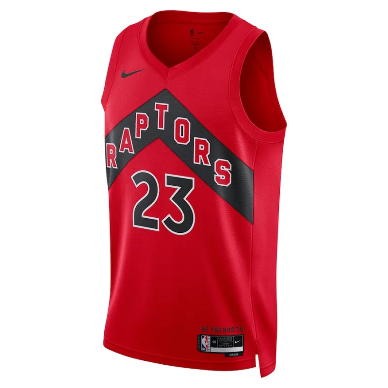 Fred VanVleet Toronto Raptors Maillot Swingman unisexe - Édition Icône - Rouge