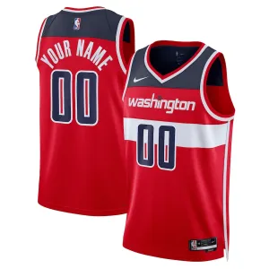 Washington Wizards Maillot Swingman Unisexe Personnalisé Édition Icône - Rouge