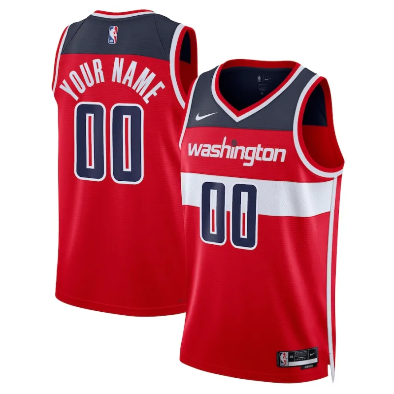 Washington Wizards Unisex Swingman Customized Jersey Icon Edition - Red