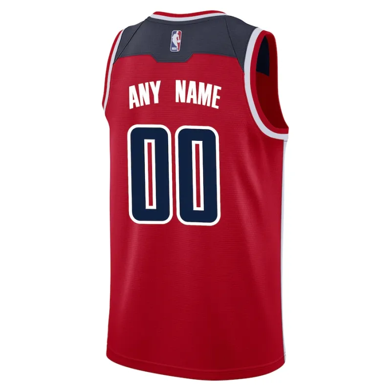 Washington Wizards Camiseta Swingman Personalizada - Edición Ícono - Rojo
