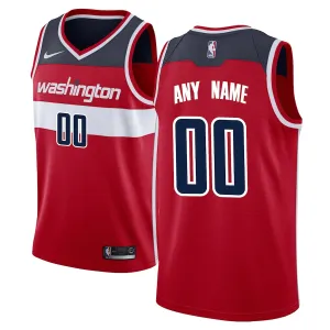 Washington Wizards Maillot Swingman Personnalisé - Édition Icône - Rouge