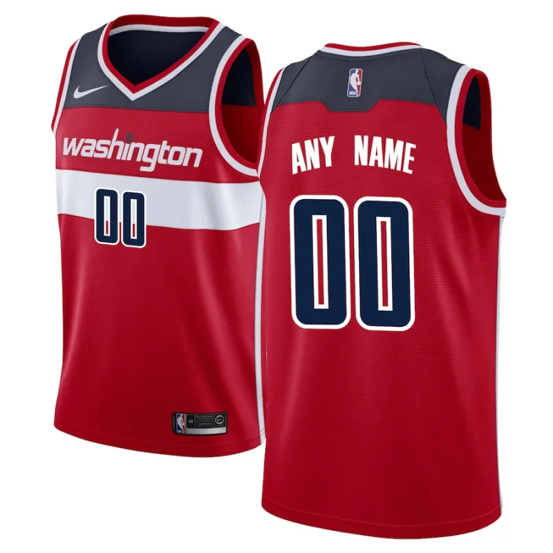 Washington Wizards Camiseta Swingman Personalizada - Edición Ícono - Rojo