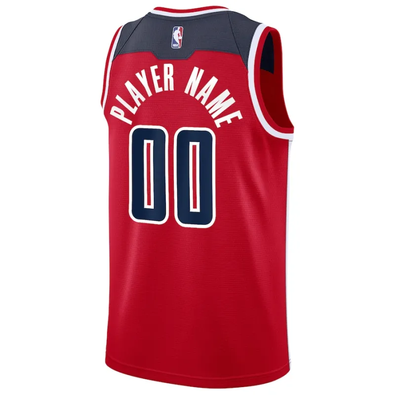 Washington Wizards Maillot Swingman Personnalisé 2020/21 - Édition Icône - Rouge