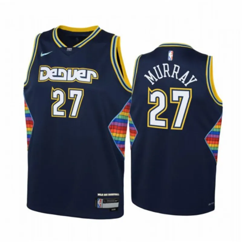 Jamal Murray, Denver Nuggets, edición Ciudad 2021/22, azul oscuro